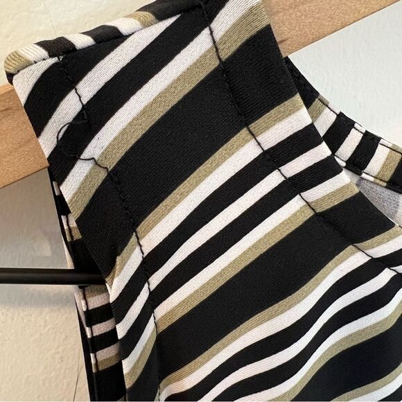 NWOT Du Jour Petite Stripe Printed Wide-Leg Crop Jumpsuit | Size XXS - Picture 11 of 13